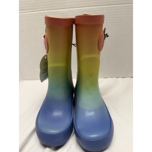 Wonder Nation Rainbow Colors Rain Boots for a Toddler Size 9/10 - Picture 1 of 12